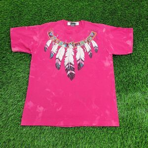 Vintage 80s Screen-Stars Shirt Womens Large 20x25 Pink